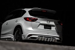 23 749 р. Накладка на задний бампер ROWEN Mazda CX-5 KE дорестайлинг (2011-2014) (Неокрашенная)  с доставкой в г. Чебоксары. Увеличить фотографию 6