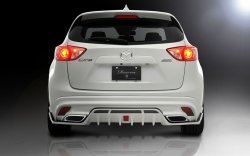 23 749 р. Накладка на задний бампер ROWEN Mazda CX-5 KE дорестайлинг (2011-2014) (Неокрашенная)  с доставкой в г. Чебоксары. Увеличить фотографию 7