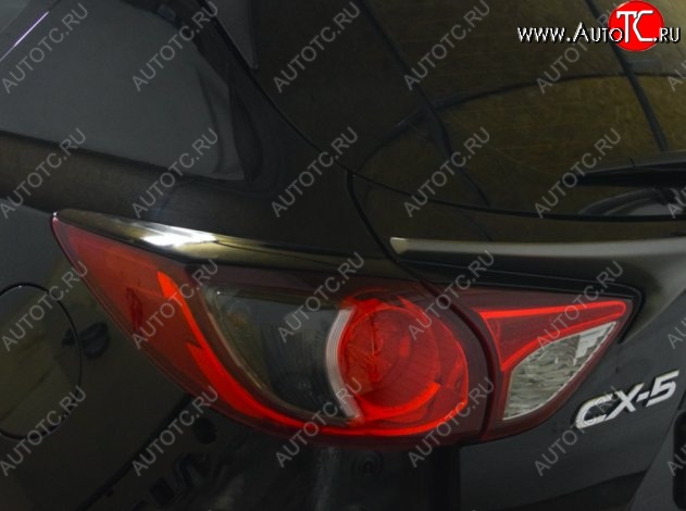 1 499 р. Реснички на фонари CT Mazda CX-5 KE рестайлинг (2015-2017)  с доставкой в г. Чебоксары