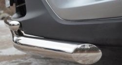 16 849 р. Защита переднего бампера (2 трубыØ63 и 42 мм, нержавейка) SLITKOFF Mazda CX-5 KE рестайлинг (2015-2017)  с доставкой в г. Чебоксары. Увеличить фотографию 3