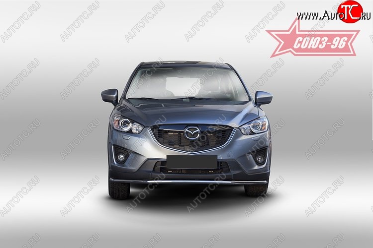 16 019 р. Защита переднего бампера одинарная Souz-96 (d42) Mazda CX-5 KE рестайлинг (2015-2017)  с доставкой в г. Чебоксары