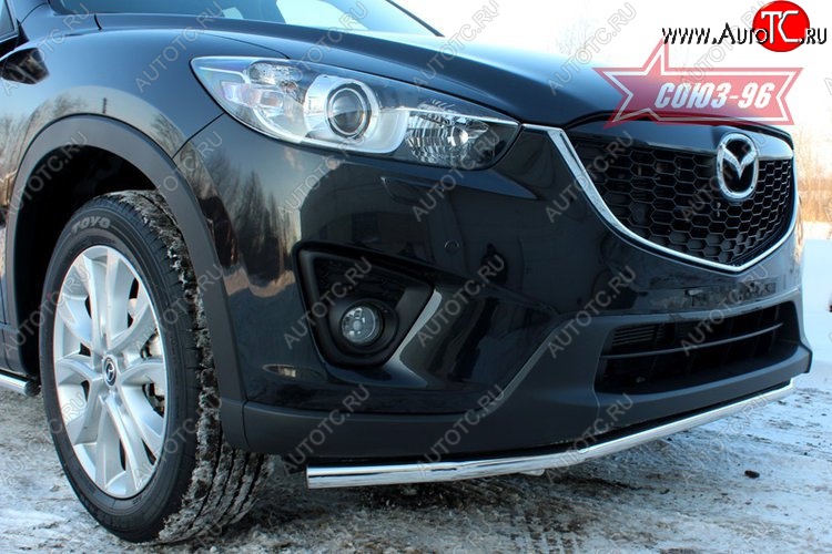 15 254 р. Защита переднего бампера одинарная Souz-96 (d42) Mazda CX-5 KE рестайлинг (2015-2017)  с доставкой в г. Чебоксары