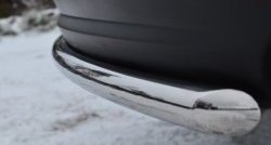 11 549 р. Одинарная защита заднего бампера из трубы диаметром 42 мм SLITKOFF  Mazda CX-5  KE (2011-2017) дорестайлинг, рестайлинг  с доставкой в г. Чебоксары. Увеличить фотографию 3
