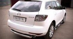 15 249 р. Одинарная защита заднего бампера из трубы диаметром 76 мм SLITKOFF  Mazda CX-7  ER (2010-2012) рестайлинг  с доставкой в г. Чебоксары. Увеличить фотографию 4
