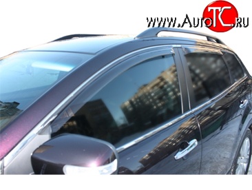 2 114 р. Дефлекторы окон (ветровики) Novline 4 шт. Mazda CX-9 TB дорестайлинг (2007-2009)  с доставкой в г. Чебоксары