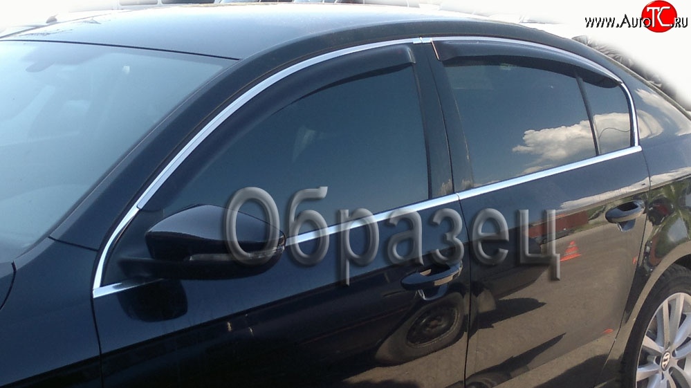 1 916 р. Дефлекторы окон (ветровики) Novline 4 шт. (хром) Mazda CX-7 ER дорестайлинг (2006-2010)  с доставкой в г. Чебоксары