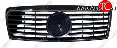3 899 р. Решётка радиатора SAT (под эмблему) Mercedes-Benz E-Class W210 дорестайлинг универсал (1996-1999) (Неокрашенная)  с доставкой в г. Чебоксары