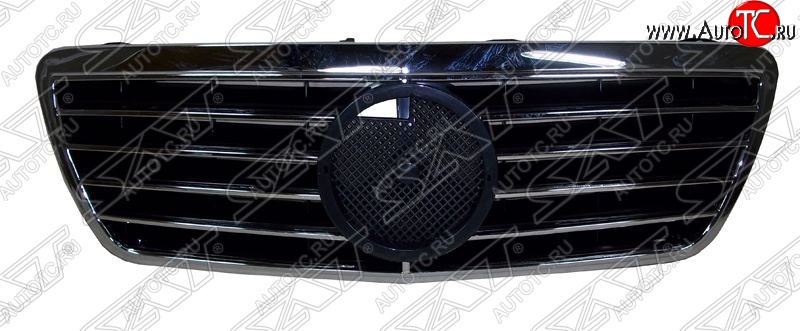 2 599 р. Решётка радиатора SAT (под эмблему) Mercedes-Benz E-Class W210 дорестайлинг универсал (1996-1999) (Неокрашенная)  с доставкой в г. Чебоксары