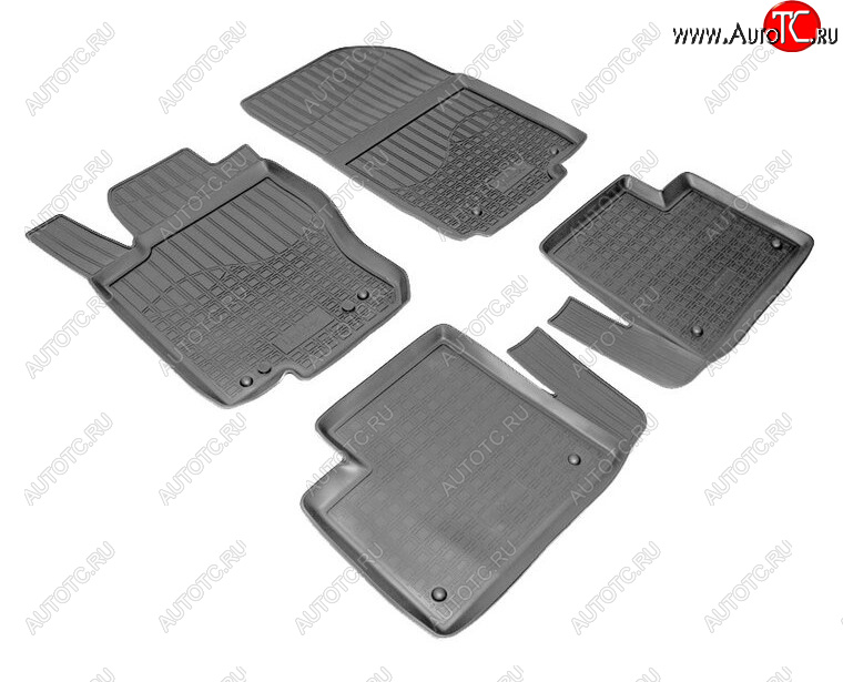 3 299 р. Комплект ковриков в салон Norplast Unidec Mercedes-Benz ML class W166 (2011-2015) (Цвет: черный)  с доставкой в г. Чебоксары