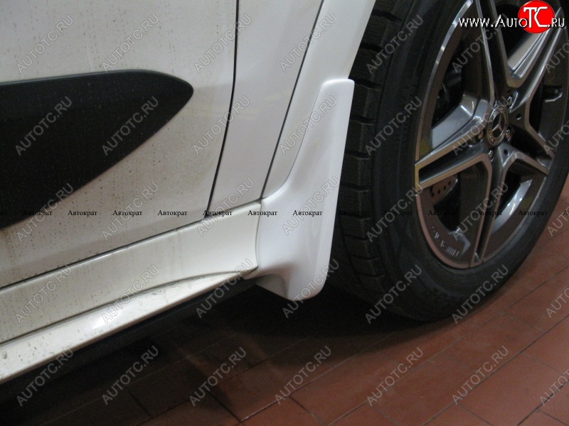 8 999 р. Брызговики AMG АВТОКРАТ (стеклопластик)  Mercedes-Benz GLE class  W167 (2018-2025) (Передние, Неокрашенные)  с доставкой в г. Чебоксары