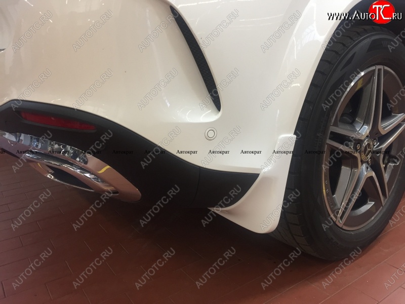 8 999 р. Брызговики AMG АВТОКРАТ (стеклопластик)  Mercedes-Benz GLE class  W167 (2018-2025) (Задние, Неокрашенные)  с доставкой в г. Чебоксары