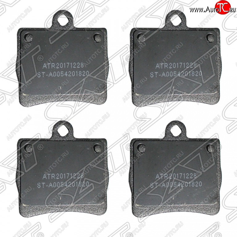 669 р. Колодки тормозные задние SAT Mercedes-Benz C-Class W202 дорестайлинг седан (1993-1997)  с доставкой в г. Чебоксары