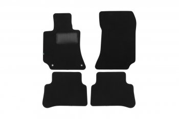 Коврики в салон (АКПП) Klever Premium (текстиль) Mercedes-Benz E-Class  W212 (2009-2012) дорестайлинг седан (Черный)