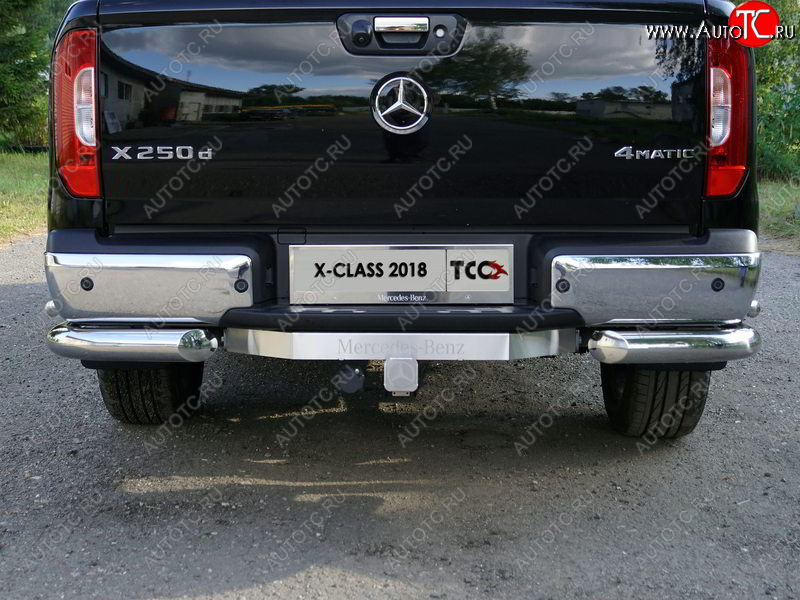 19 699 р. Фаркоп (тягово-сцепное устройство) TCC (надпись Mercedes-Benz) Mercedes-Benz X class W470 (2017-2020) (Оцинкованный, шар E)  с доставкой в г. Чебоксары