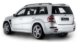 22 499 р. Пластиковые пороги Lorinser Mercedes-Benz GL class X164 рестайлинг (2009-2012) (Неокрашенные)  с доставкой в г. Чебоксары. Увеличить фотографию 3