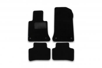 Коврики в салон Klever Premium (АКПП, текстиль) Mercedes-Benz GLK class  X204 (2008-2012) дорестайлинг (Черный)