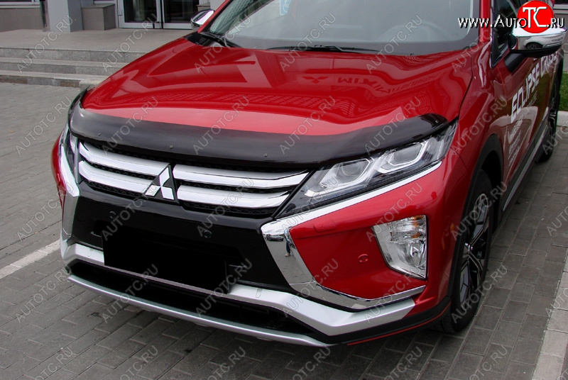 3 299 р. Дефлектор капота SIM  Mitsubishi Eclipse Cross  GK (2017-2021) дорестайлинг  с доставкой в г. Чебоксары