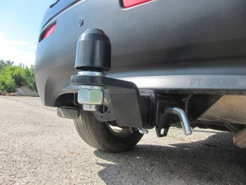 12 999 р. Фаркоп Petroil Tuning (съемный квадрат) Mitsubishi ASX 3-ий рестайлинг (2019-2025) (Без заглушки приемного отверстия Шара)  с доставкой в г. Чебоксары. Увеличить фотографию 3