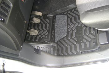 1 599 р. Коврики салона Aileron (3D с подпятником) Mitsubishi ASX 2-ой рестайлинг (2017-2020)  с доставкой в г. Чебоксары. Увеличить фотографию 6