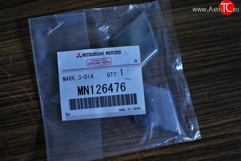1 599 р. Передняя эмблема Mitsubishi MN 126476 Mitsubishi Lancer 9 CS седан 2-ой рестайлинг (2005-2009)  с доставкой в г. Чебоксары