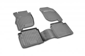 Комплект ковриков салона Element (полиуретан) Mitsubishi Galant  9 (2004-2009) седан (Черные)