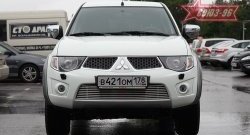 Декоративный элемент воздухозаборника Souz-96 (d10) Mitsubishi L200  5 KK,KL (2015-2019) дорестайлинг
