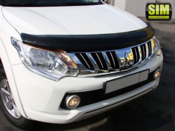 Дефлектор капота SIM Mitsubishi L200  5 KK,KL - Pajero Sport  QE
