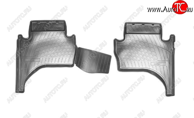 1 289 р. Коврики салонные Noplast (задние) Mitsubishi L200 5 KK,KL дорестайлинг (2015-2019)  с доставкой в г. Чебоксары