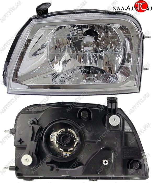 3 399 р. Левая фара SAT Mitsubishi L200 3 K74T рестайлинг (2005-2006)  с доставкой в г. Чебоксары