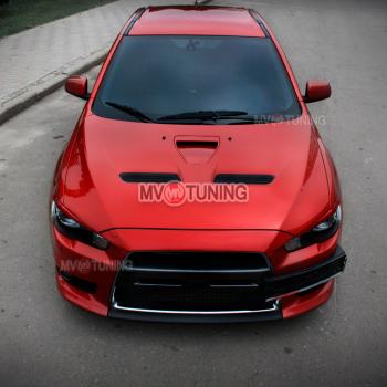1 149 р. Реснички на фары Mitsubishi Lancer 10 CY седан дорестайлинг (2007-2010) (Неокрашенные)  с доставкой в г. Чебоксары. Увеличить фотографию 2