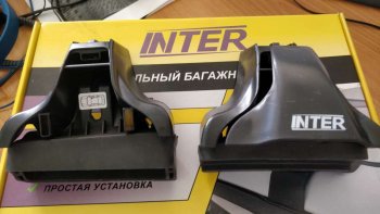 2 499 р. Комплект опор багажника INTER  Mitsubishi Lancer  10 CY (2007-2017) седан дорестайлинг, хэтчбэк дорестайлинг, седан рестайлинг, хэтчбек 5 дв рестайлинг  с доставкой в г. Чебоксары. Увеличить фотографию 2