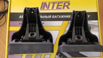 2 499 р. Комплект опор багажника INTER  Mitsubishi Lancer  10 CY (2007-2017) седан дорестайлинг, хэтчбэк дорестайлинг, седан рестайлинг, хэтчбек 5 дв рестайлинг  с доставкой в г. Чебоксары. Увеличить фотографию 3