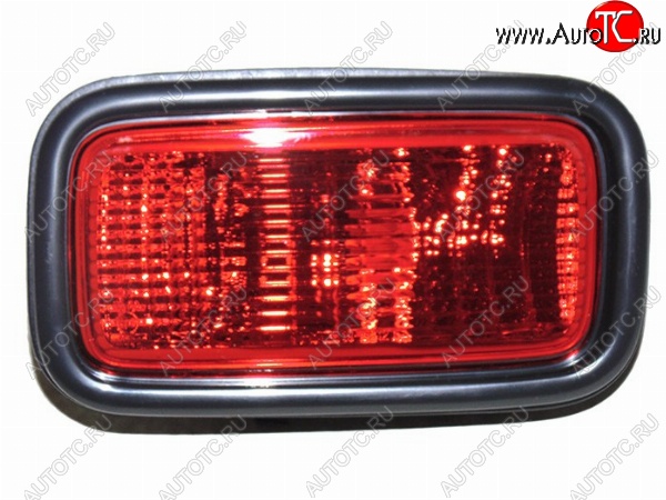 519 р. Левый фонарь в задний бампер SAT (с оправой)  Mitsubishi Lancer  9 CS (2003-2009) седан 1-ый рестайлинг, универсал 1-ый рестайлинг, седан 2-ой рестайлинг, универсал 2-ой рестайлинг  с доставкой в г. Чебоксары