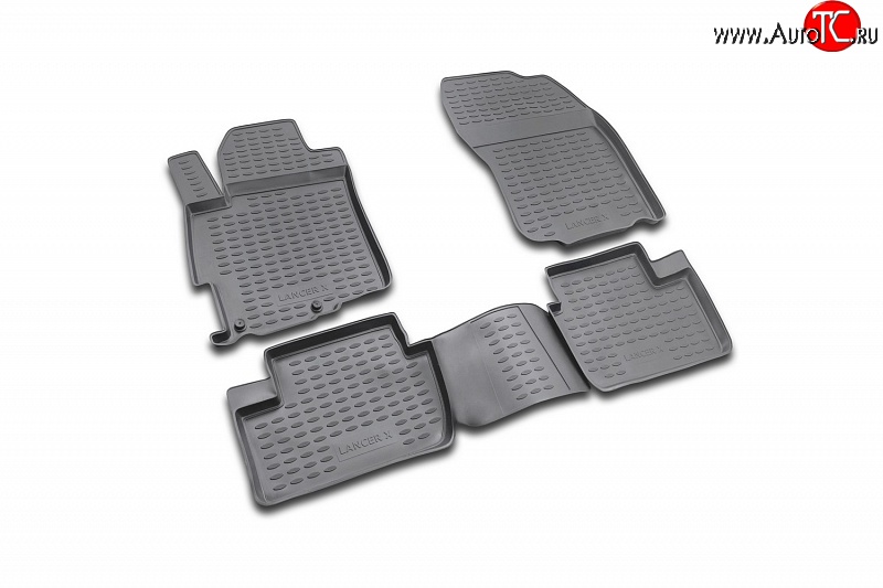 3 199 р. Коврики в салон Element 4 шт. (полиуретан) Mitsubishi Lancer 10 CY седан дорестайлинг (2007-2010)  с доставкой в г. Чебоксары