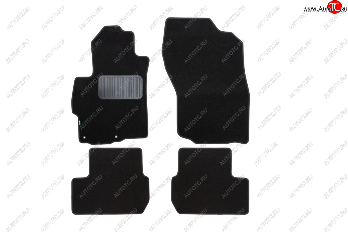 1 479 р. Текстильные коврики салона Klever Standart Mitsubishi Lancer 10 CY седан дорестайлинг (2007-2010) (Черные)  с доставкой в г. Чебоксары