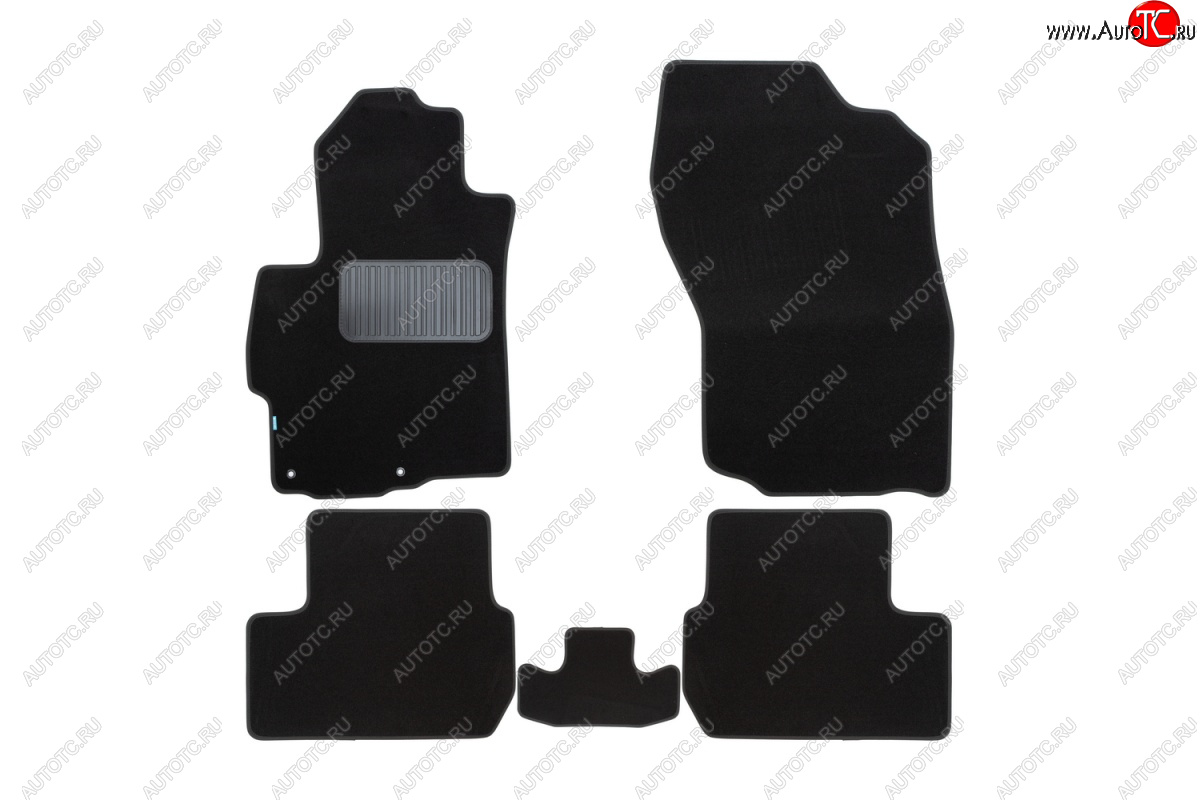 9 549 р. Текстильные коврики салона Klever Premium Mitsubishi Lancer 10 CY седан дорестайлинг (2007-2010) (Черные)  с доставкой в г. Чебоксары
