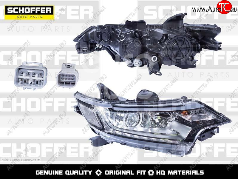 17 999 р. Правая передняя фара (галоген, ДХО) SCHOFFER Mitsubishi Outlander GF 3-ий рестайлинг (2018-2022)  с доставкой в г. Чебоксары