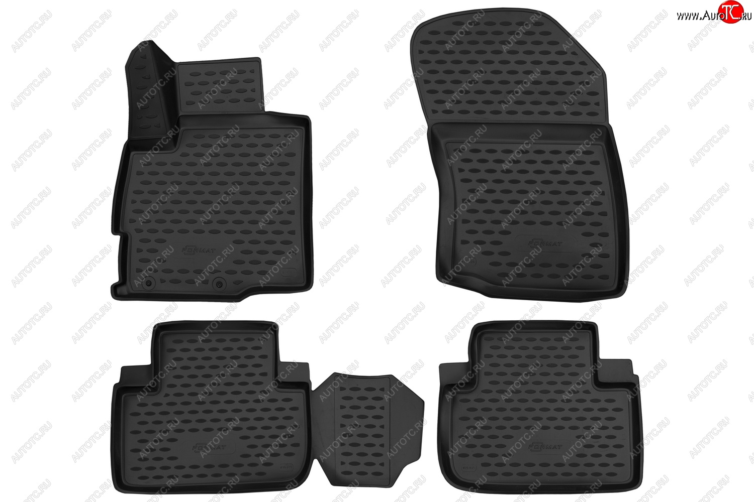 5 399 р. Комплект 3D ковриков в салон с повышенной износостойкостью (2WD) Format  Mitsubishi Outlander  GF (2012-2018) дорестайлинг, 2-ой рестайлинг  с доставкой в г. Чебоксары
