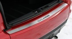 Накладка на задний бампер Novline Mitsubishi Outlander  XL (2010-2013) (CW)  рестайлинг