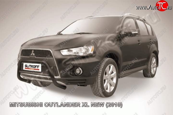 16 899 р. Кенгурятник d57 низкий  Mitsubishi Outlander  XL (2010-2013) (CW)  рестайлинг (Цвет: серебристый)  с доставкой в г. Чебоксары