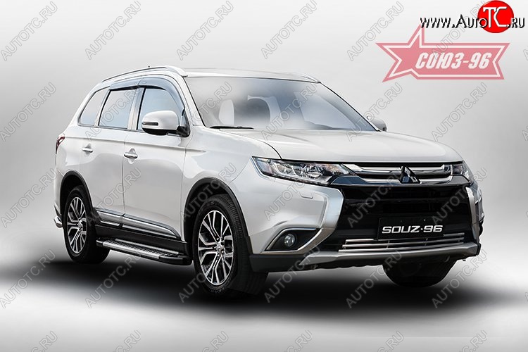 8 459 р. Декоративный элемент воздухозаборника Souz-96 (d16)  Mitsubishi Outlander  GF (2015-2018) 2-ой рестайлинг  с доставкой в г. Чебоксары