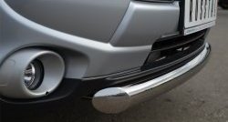 14 999 р. Одинарная защита переднего бампера диаметром 76 мм SLITKOFF  Mitsubishi Outlander  GF (2012-2014) дорестайлинг  с доставкой в г. Чебоксары. Увеличить фотографию 2