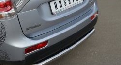 14 999 р. Одинарная защита заднего бампера из трубы диаметром 76 мм SLITKOFF  Mitsubishi Outlander  GF (2012-2014) дорестайлинг  с доставкой в г. Чебоксары. Увеличить фотографию 2