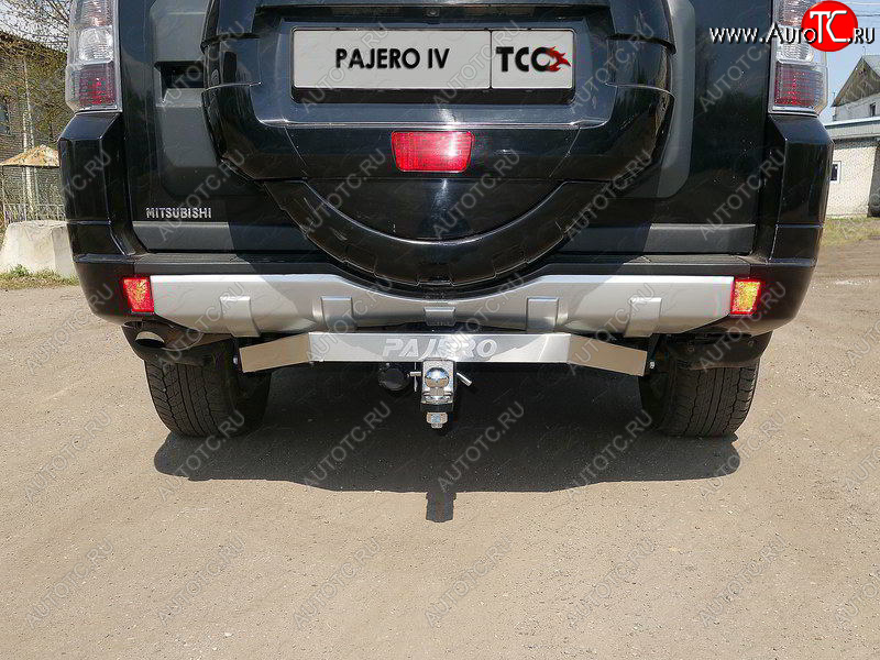 17 799 р. Фаркоп (тягово-сцепное устройство) TCC (надпись Pajero) Mitsubishi Pajero 4 V80 дорестайлинг (2006-2011) (Оцинкованный, шар E)  с доставкой в г. Чебоксары