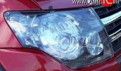 Прозрачная защита передних фар Novline Mitsubishi Pajero ( 4 V90,  4 V80) (2006-2015) дорестайлинг, 1-ый рестайлинг, 3 дв. 1-ый рестайлинг