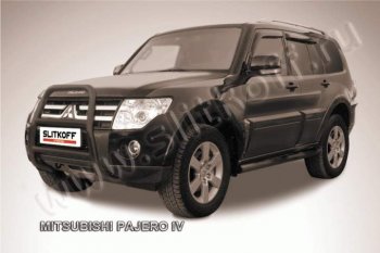 Кенгурятник d57 высокий Mitsubishi Pajero ( 4 V90,  4 V80) (2006-2015) дорестайлинг, 1-ый рестайлинг, 3 дв. 1-ый рестайлинг