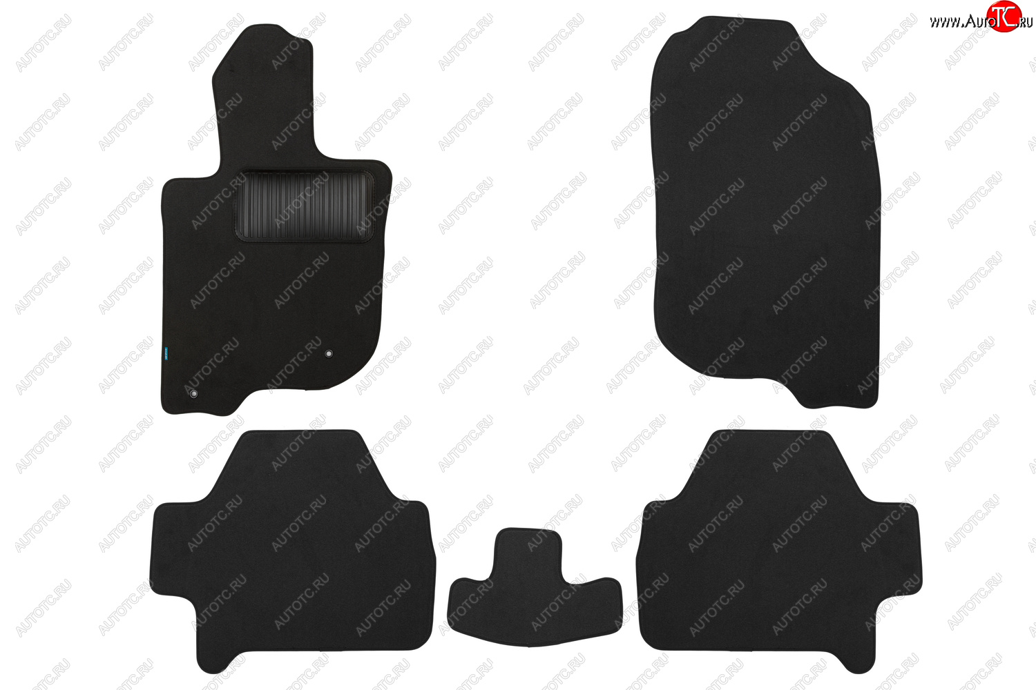 9 549 р. Текстильные коврики салона Klever Premium Mitsubishi Pajero 4 V80 дорестайлинг (2006-2011) (Черные)  с доставкой в г. Чебоксары