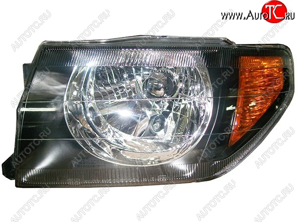 6 549 р. Левая фара (чёрная) SAT Mitsubishi Pajero iO (1998-2007)  с доставкой в г. Чебоксары