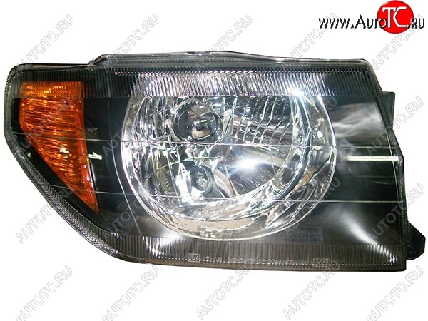 6 549 р. Правая фара (чёрная) SAT Mitsubishi Pajero iO (1998-2007)  с доставкой в г. Чебоксары