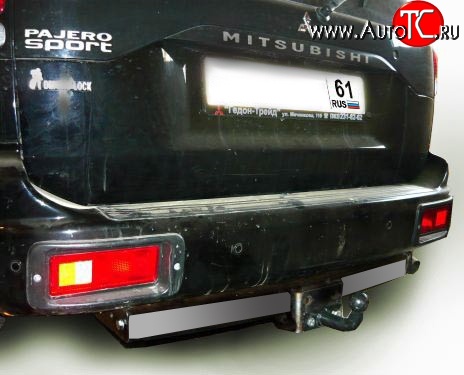 8 199 р. Фаркоп Лидер Плюс (с нерж. пластиной) Mitsubishi Pajero Sport PA дорестайлинг (1996-2004) (Без электропакета)  с доставкой в г. Чебоксары